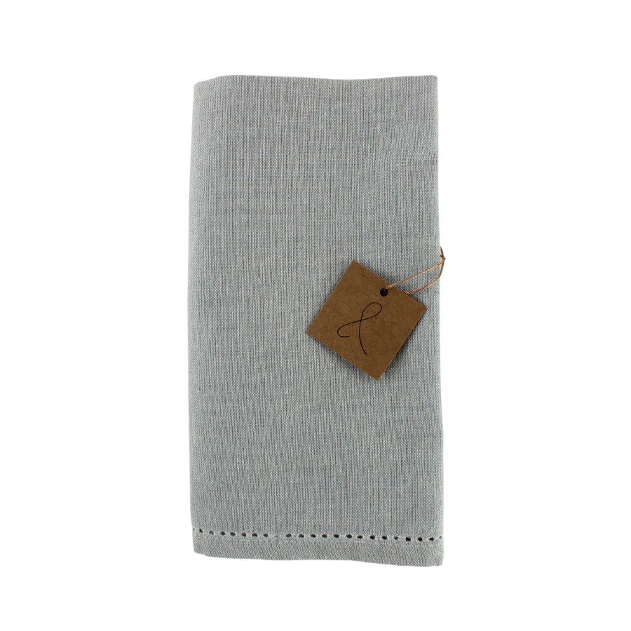 Stofserviet m.hulsøm, 45x45cm, 100% bomuld, Grå