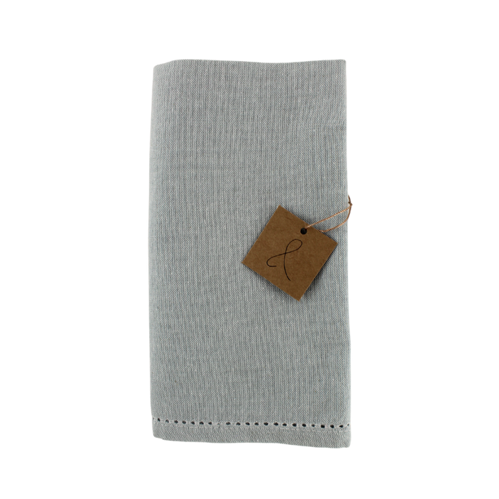 Stofserviet m.hulsøm, 45x45cm, 100% bomuld, Grå