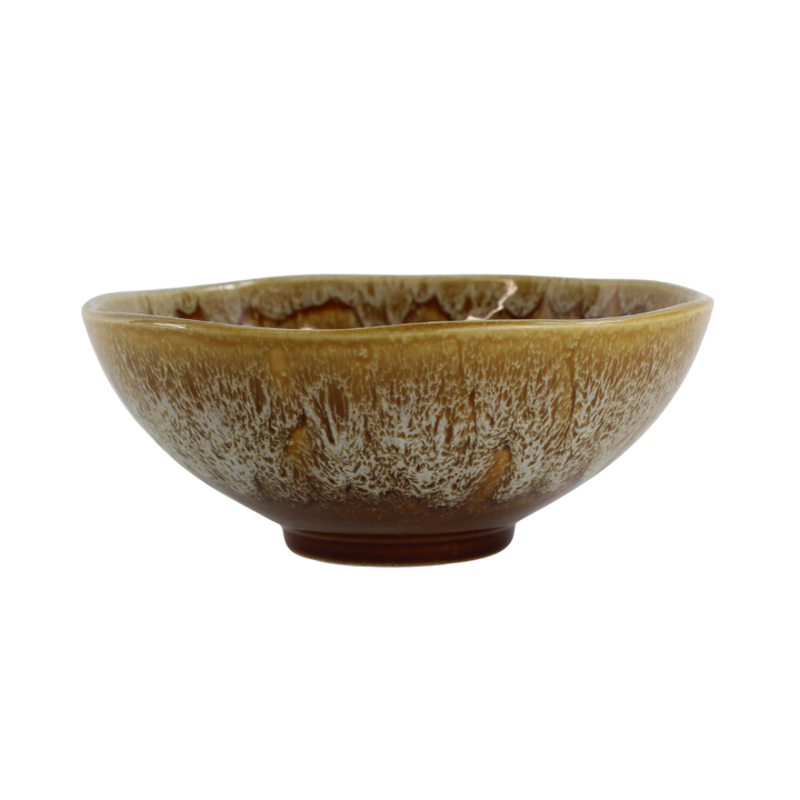 Stor Keramik Skål i Brun
