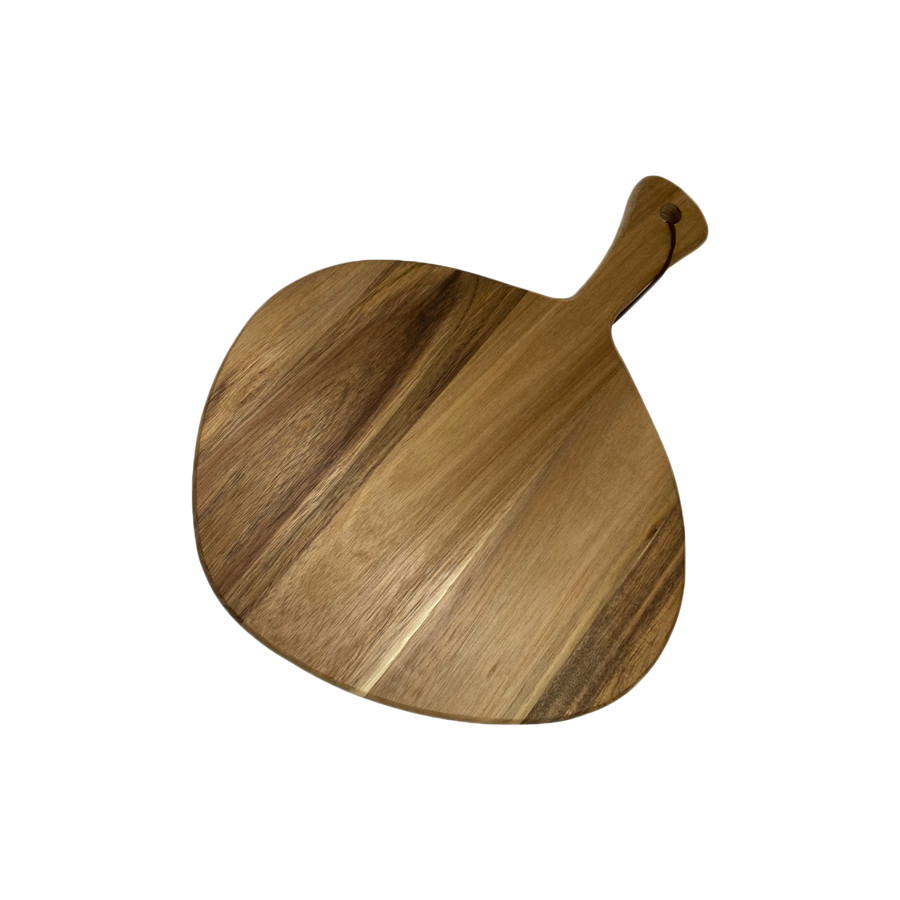 Skærebræt i Akacietræ ( Ø30X38X1,5cm).