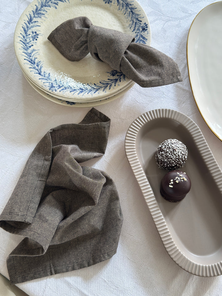 Stofserviet i Brun DIXIE (40x40cm)