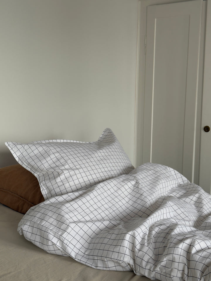 byNORD - Sengesæt Erika Snow w. coal