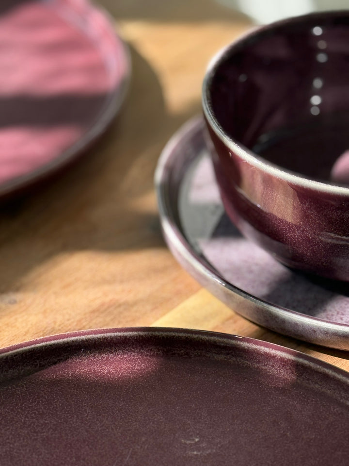6 stk. Frokosttallerkener BONNIE i Lilla (Ø20,3cm)