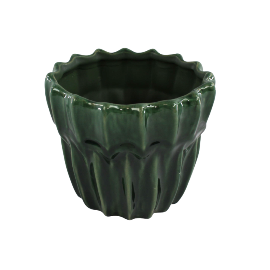 Urtepotte  GADI  (Ø16,5x14cm) Grøn