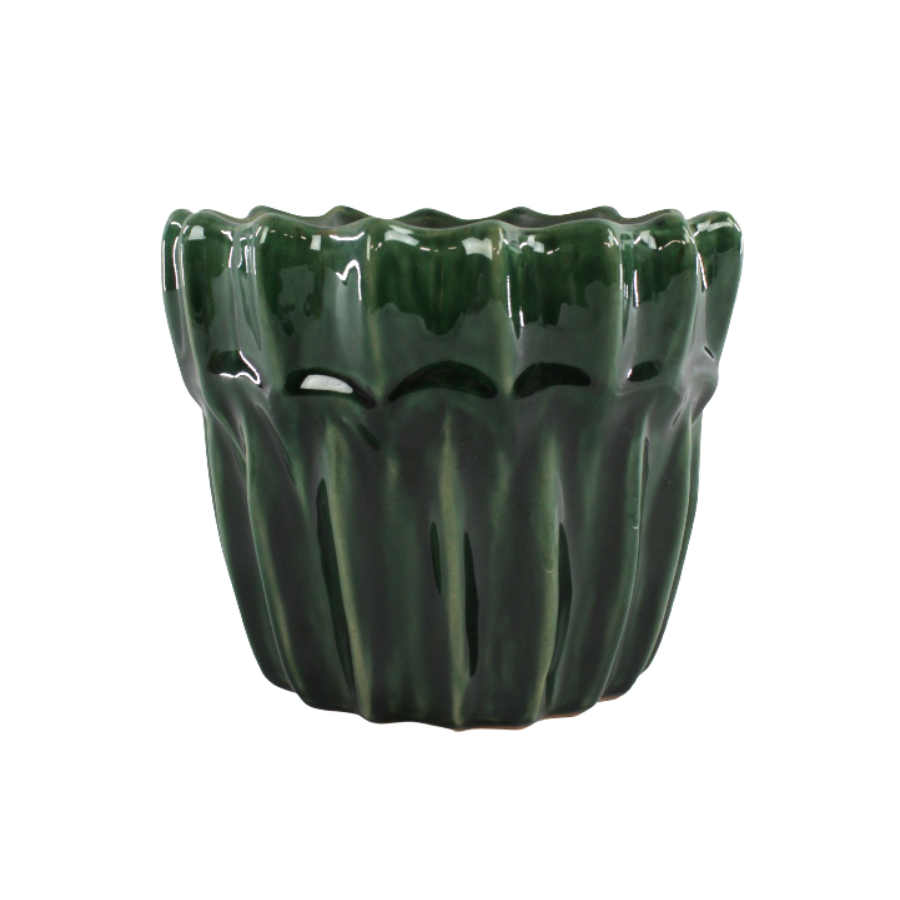 Urtepotte  GADI  (Ø16,5x14cm) Grøn