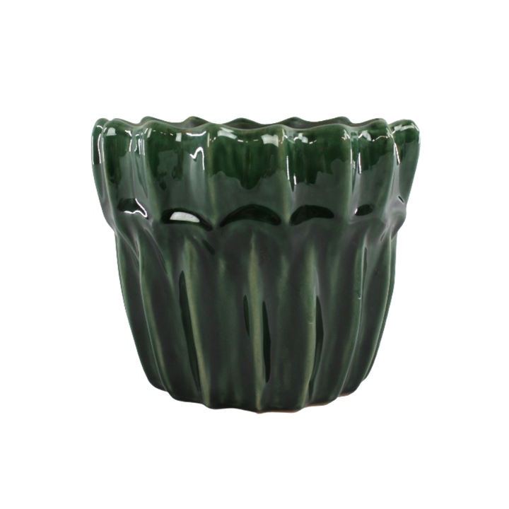 Urtepotte  GADI  (Ø16,5x14cm) Grøn