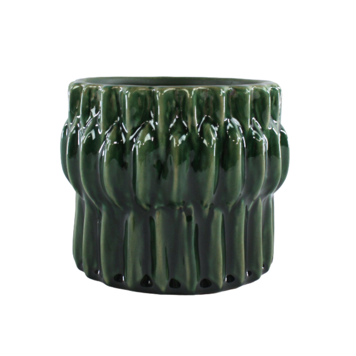 Urtepotte  GAFAR  (Ø13,3x11cm) Grøn