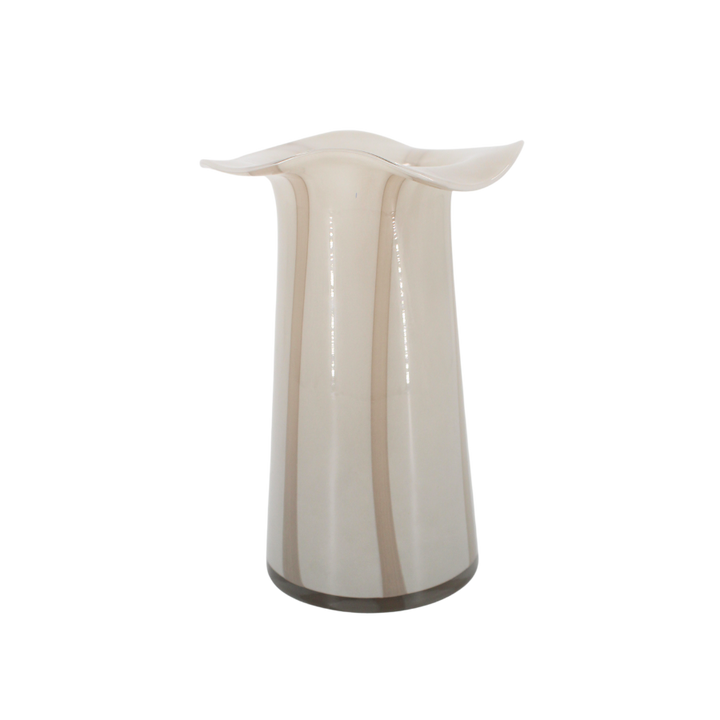 BYRON Vase (Ø17,4x24,4 cm)  Lysegrå m Stribe