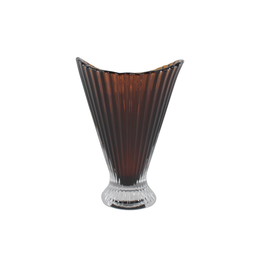 Vase ELVIN (16,5x15 x 21,5cm) Brun