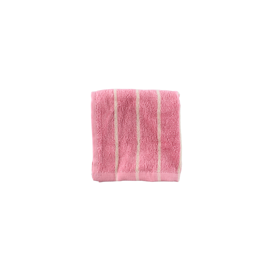 Vaskeklud  Rosa og Creme Stribe BESS  (30x30cm)