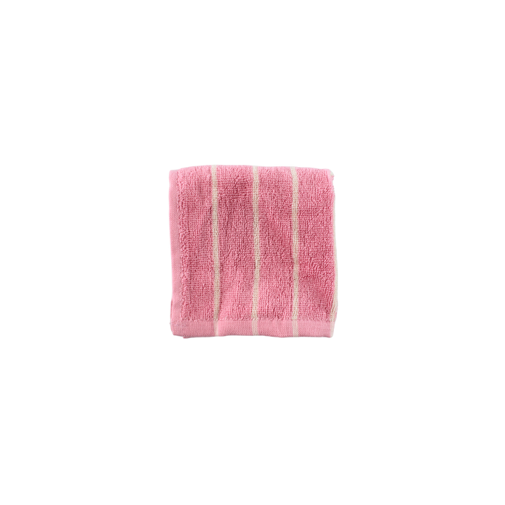 Vaskeklud  Rosa og Creme Stribe BESS  (30x30cm)