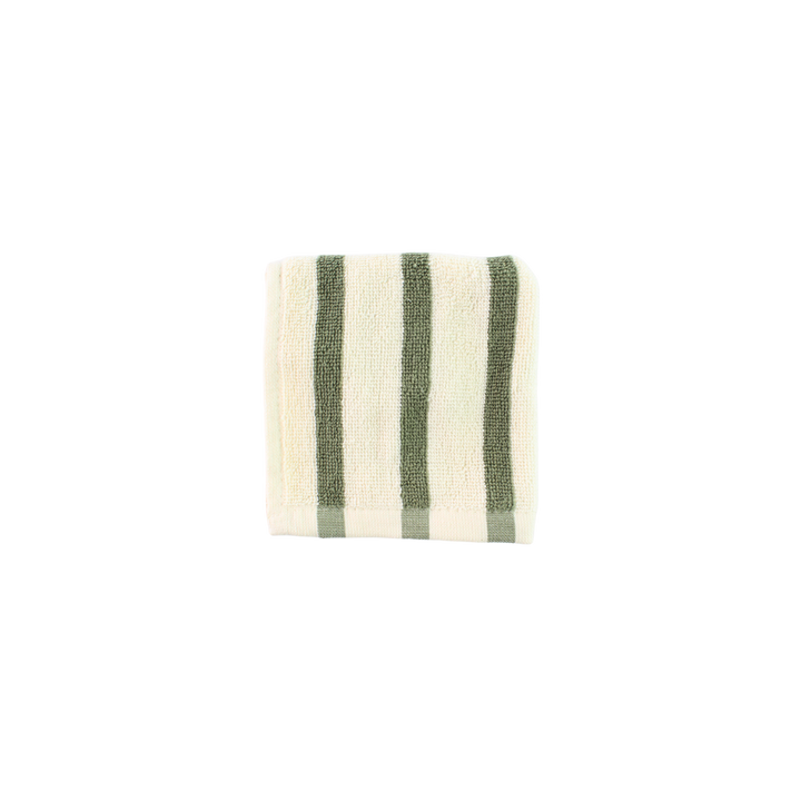 Vaskeklud m Stribe Grøn BHANI(30x30cm)