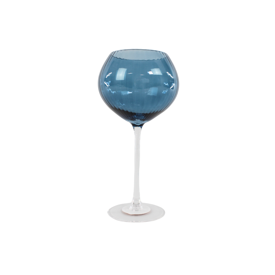 Vinglas AISYA Blå m. Transparent Stem