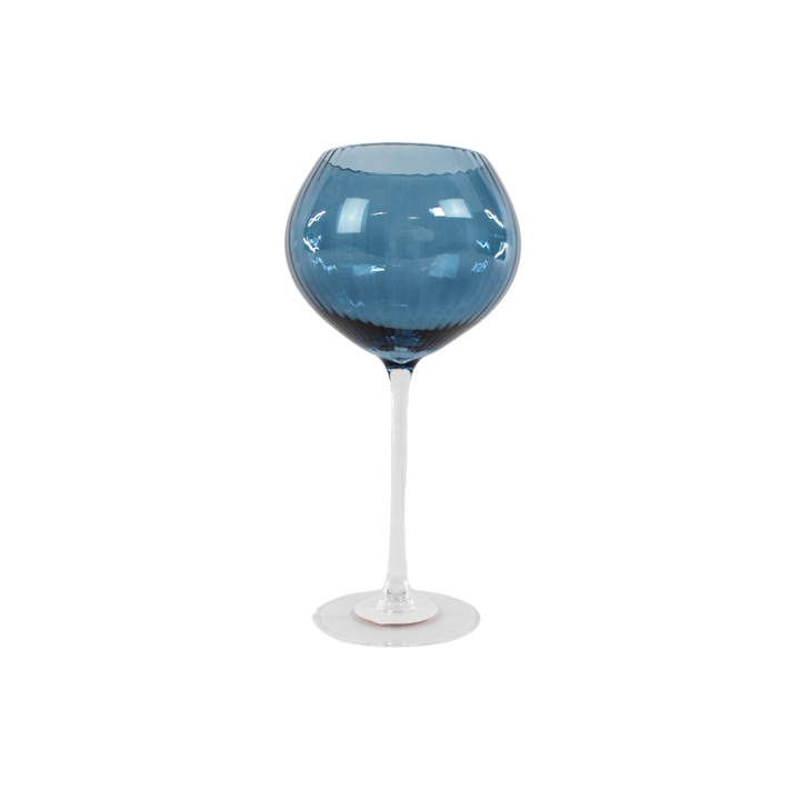 Vinglas AISYA Blå m. Transparent Stem