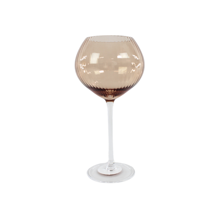 Vinglas AISYA Brun m. Transparent Stem