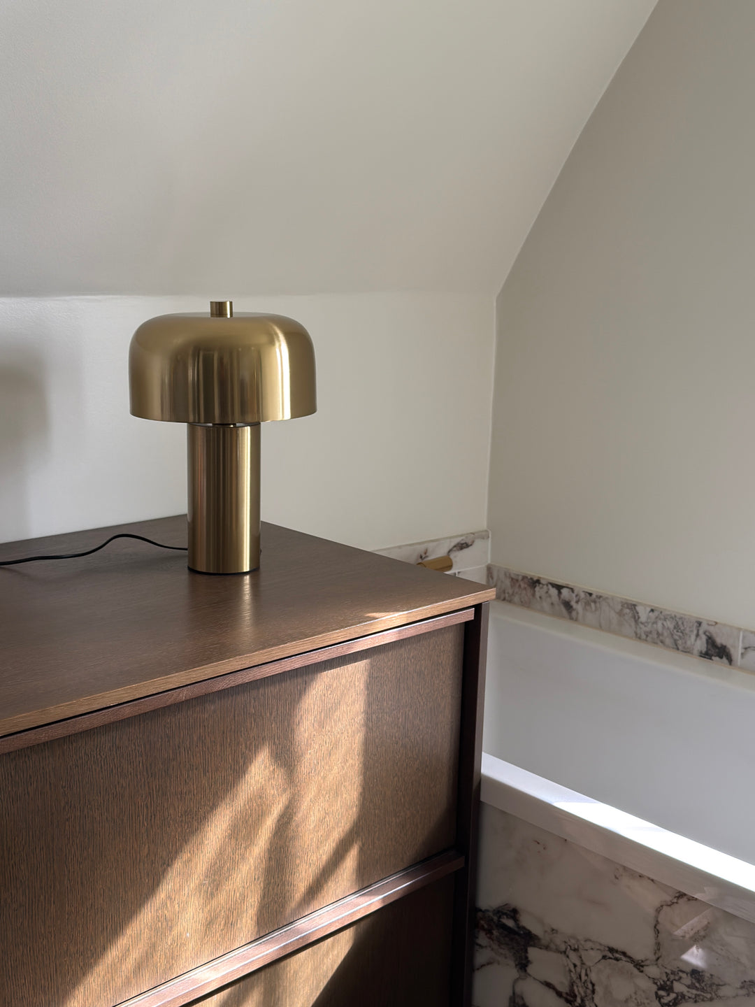 Bordlampe Macy Messinglook