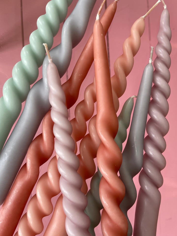 Snoede lys 2 stk., grå 29cm