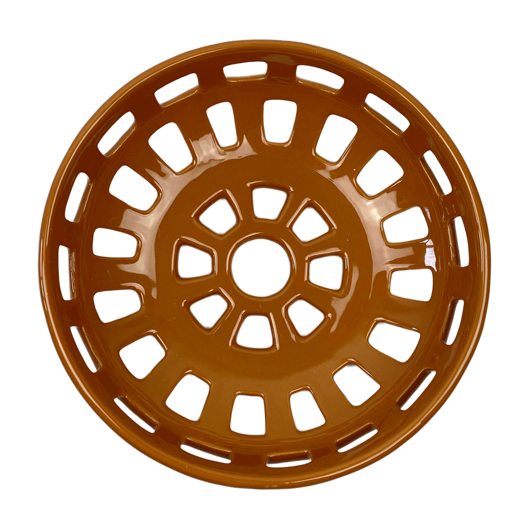 Keramisk skål, brun Ø27xH7cm