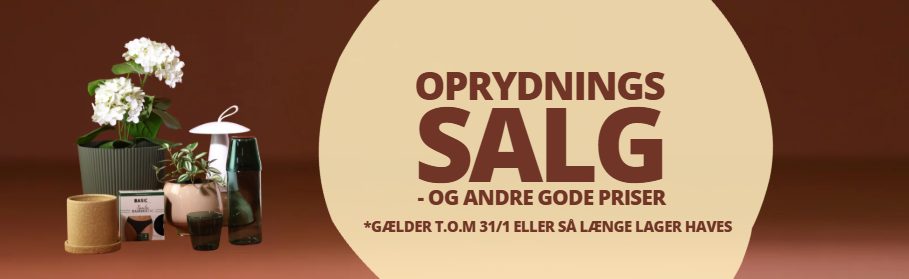 KÆMPE OPRYDNINGSSALG