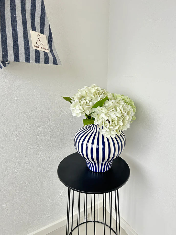 3 stk. Hortensia Blomster i Hvid (H55cm)