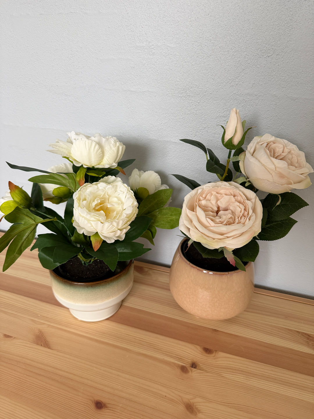 Rose i Potte Hvid 35cm