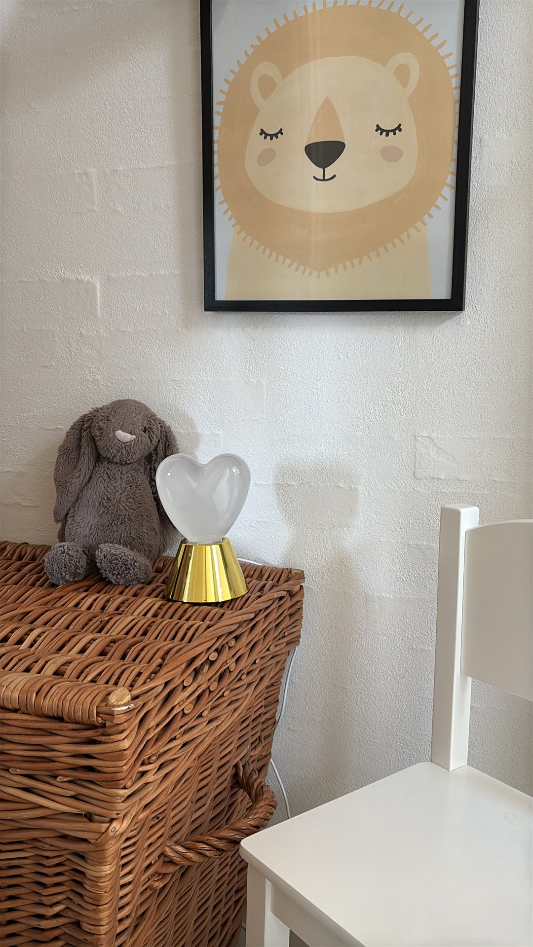 Hjerte Lampe i Guld