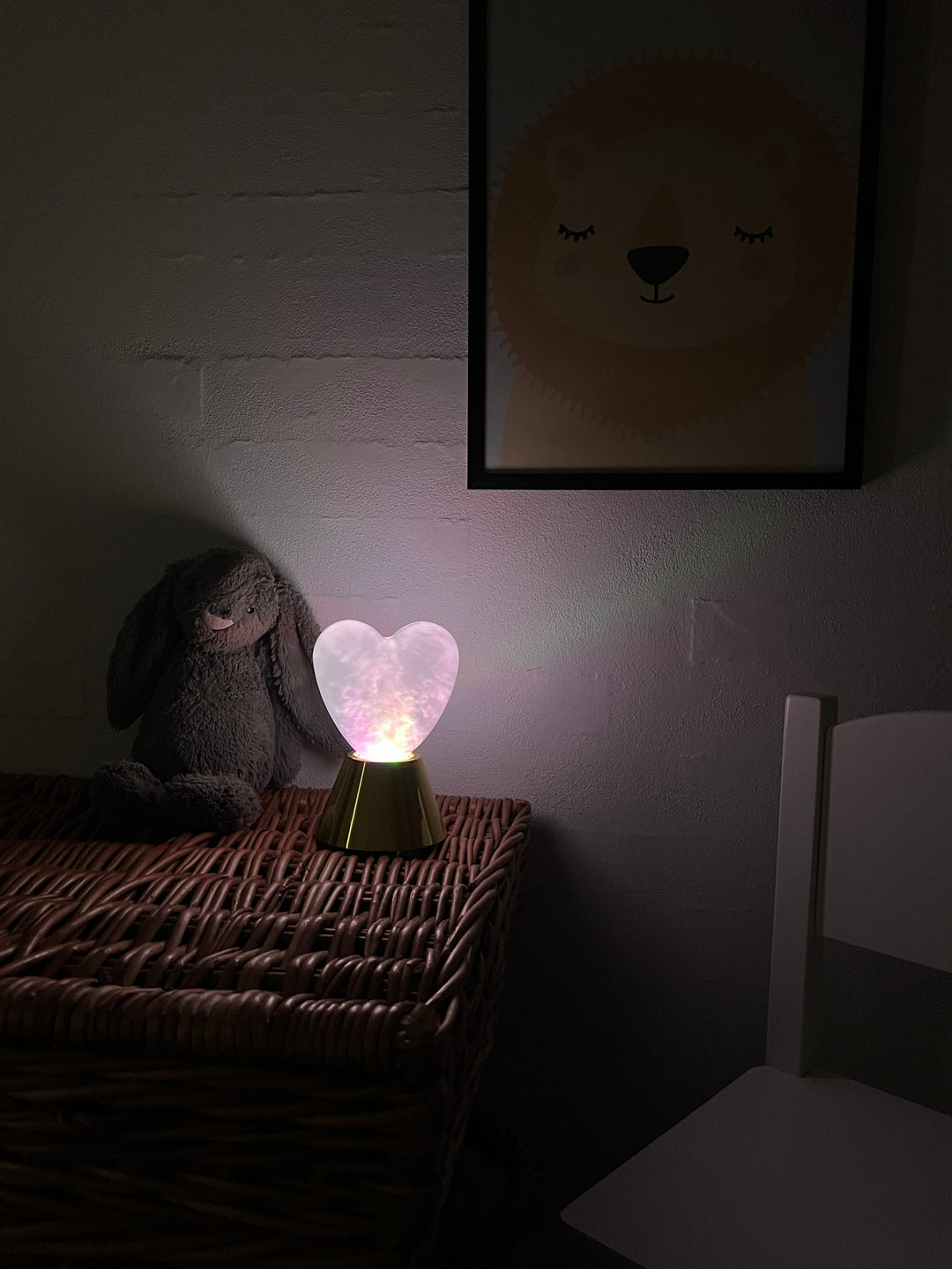 Hjerte Lampe i Guld