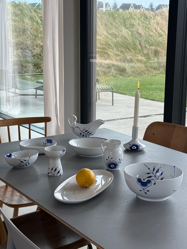 Royal Copenhagen - Blå Mega Riflet Sovsekande