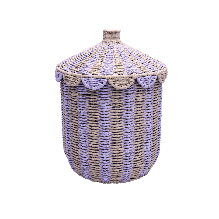Kurve Stor ( Ø 29,5x 37cm) Natur og Lilla
