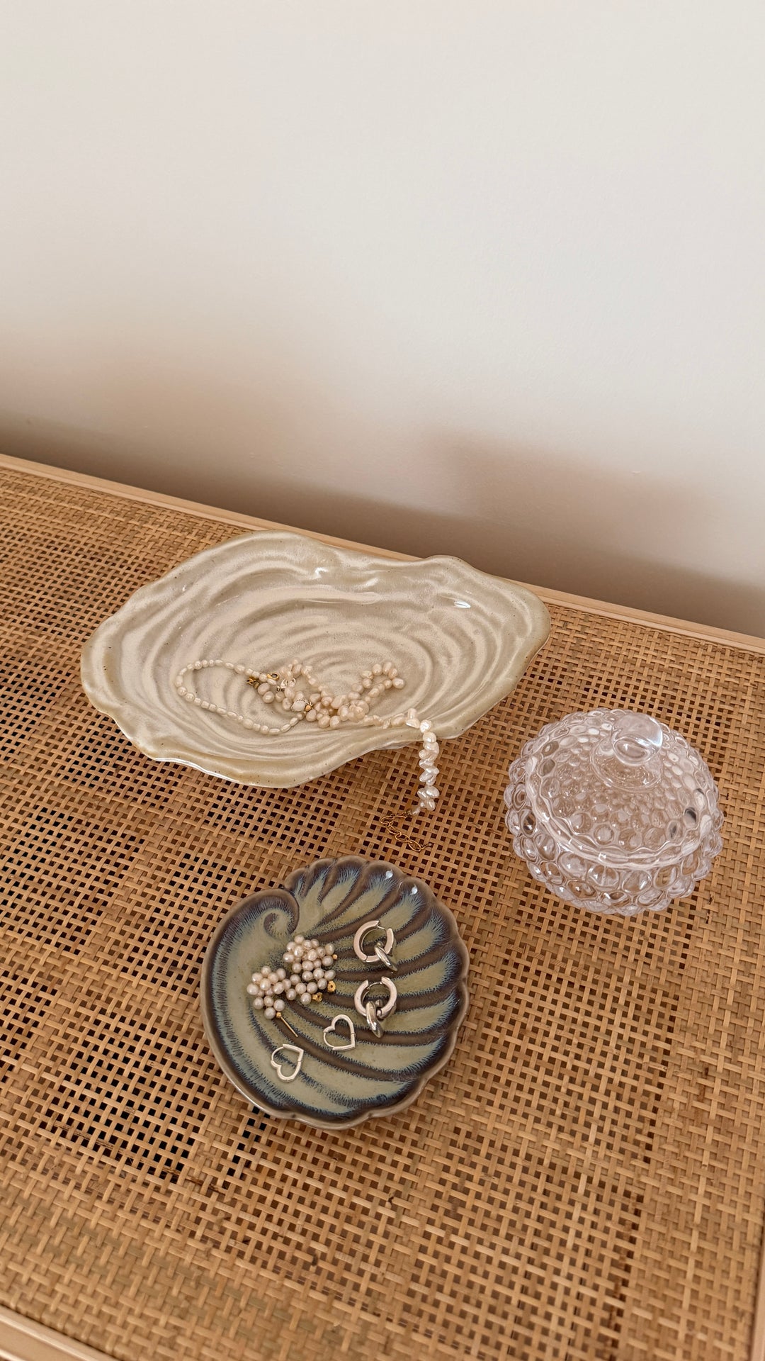 Musling Skål i Keramik METIN (23x16x6,6cm) Beige