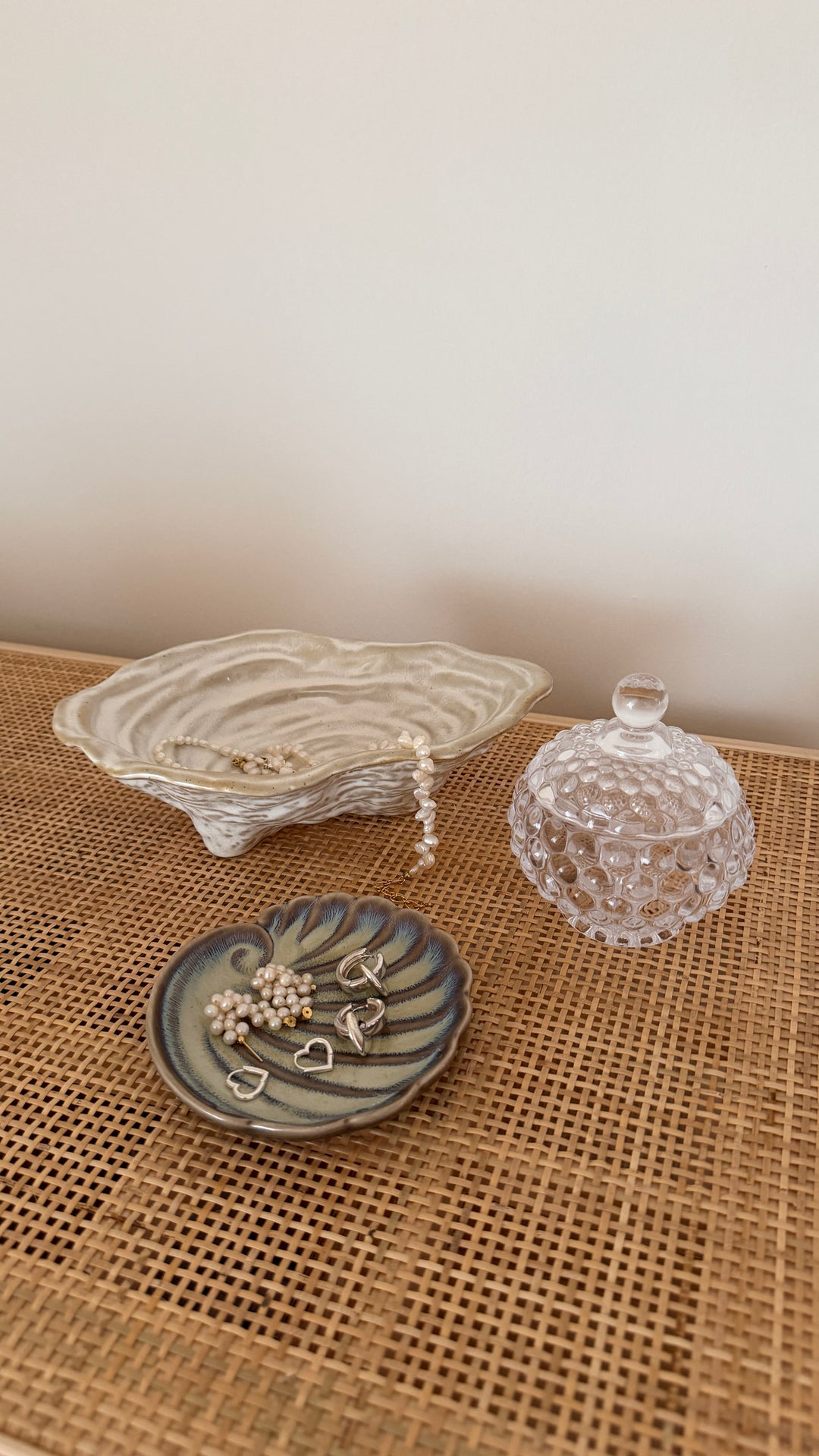 Musling Skål i Keramik METIN (23x16x6,6cm) Beige