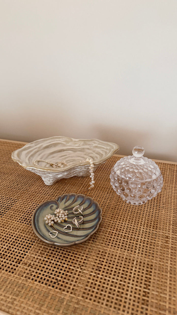 Musling Skål i Keramik METIN (23x16x6,6cm) Beige