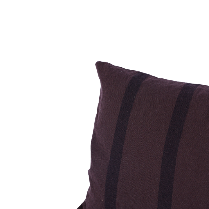 Pudebetræk i Camel m Sort Stribe CANE(40x60cm,)