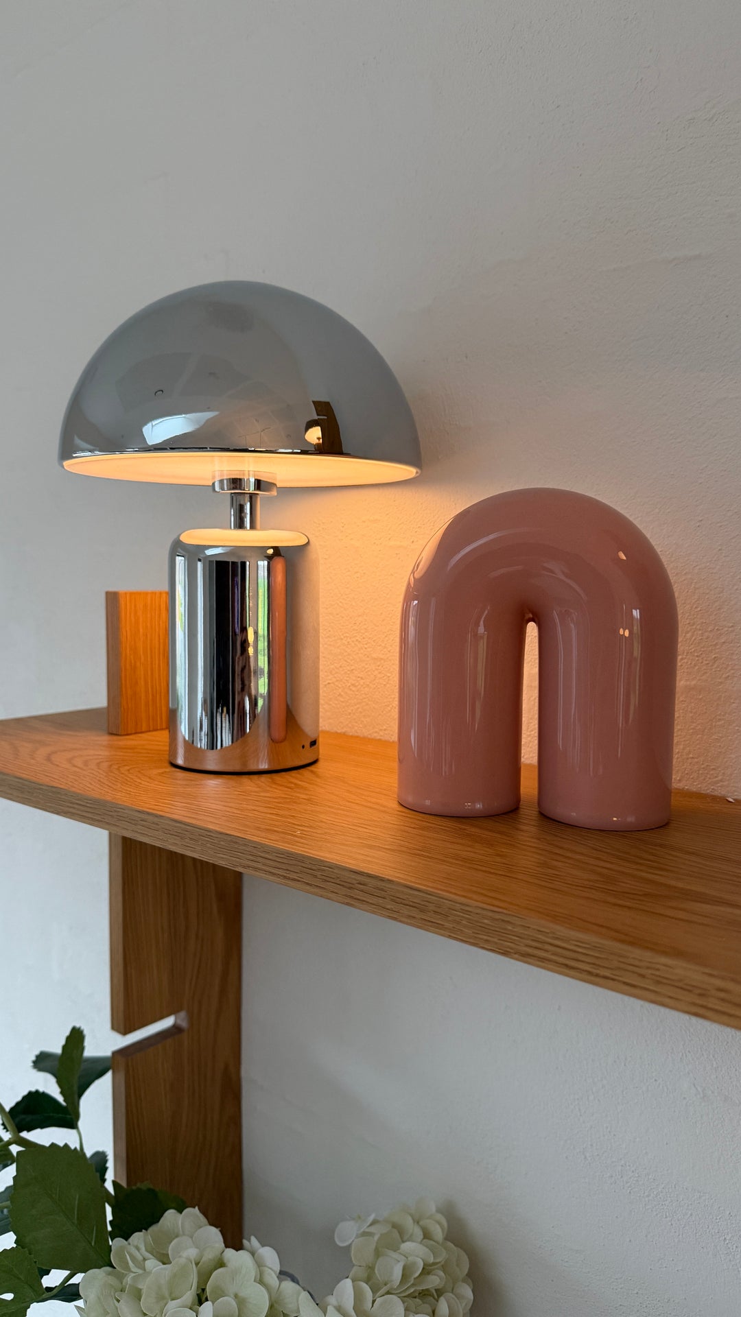 Bordlampe m. Touchfunktion CELINE Crome