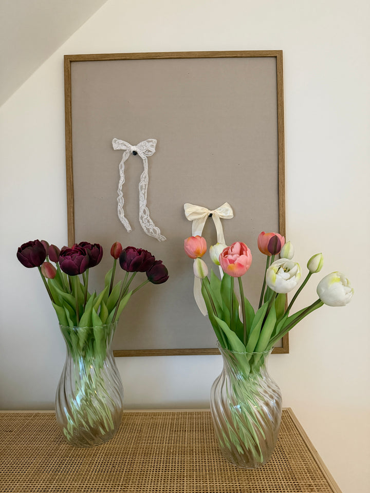 Glas Vase EBRU (H23 cm) Transperant