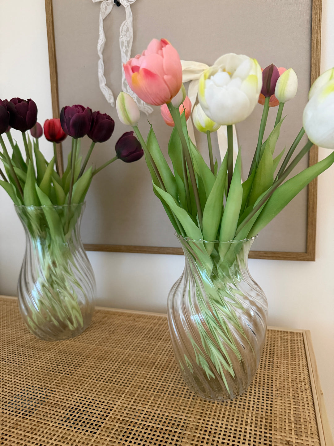 Glas Vase CELIE (H20 cm) Transperant