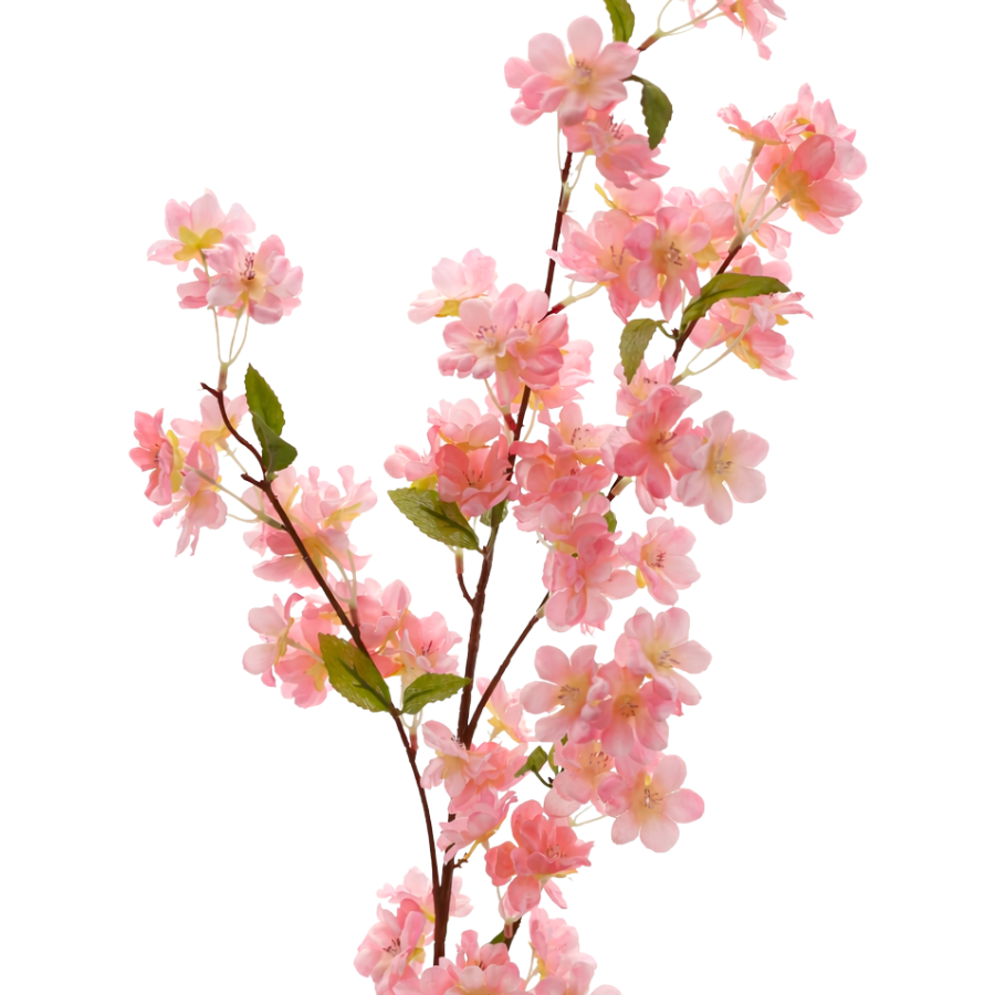 3 stk. Ferskenblomster (105cm) Lyserød