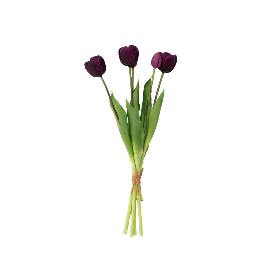 Tulipaner Buket  (H40cm) Lilla