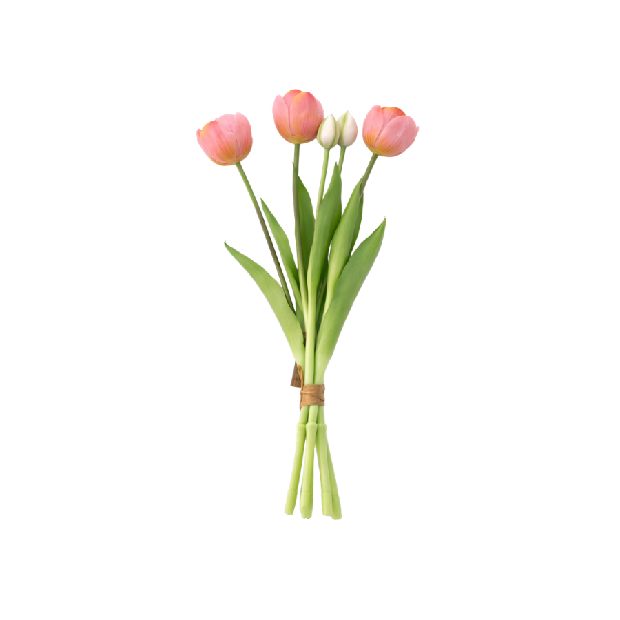 Tulipaner Buket  (H40cm) Lyserød
