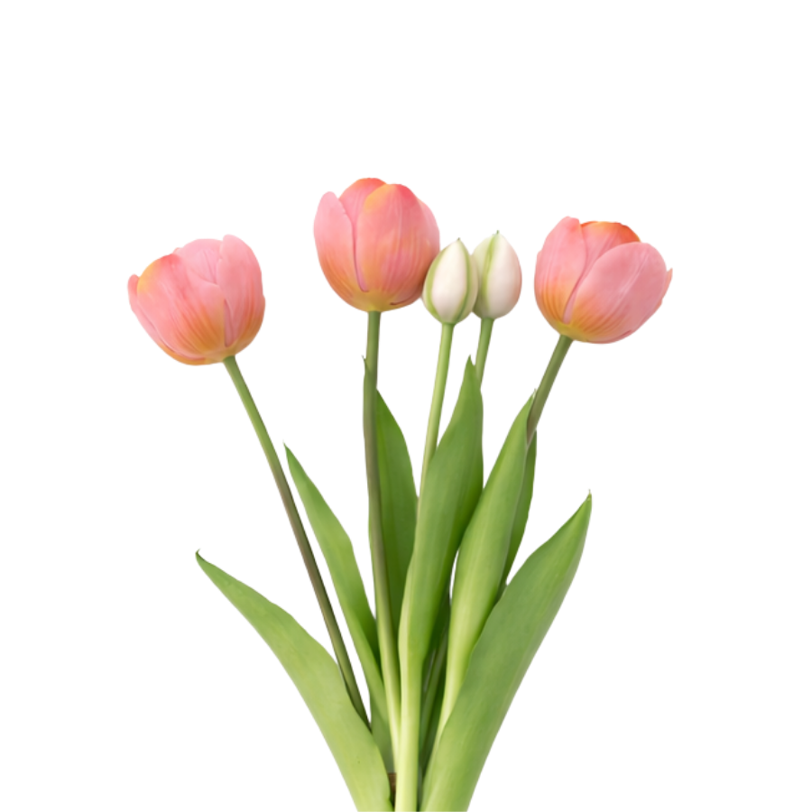 Tulipaner Buket  (H40cm) Lyserød