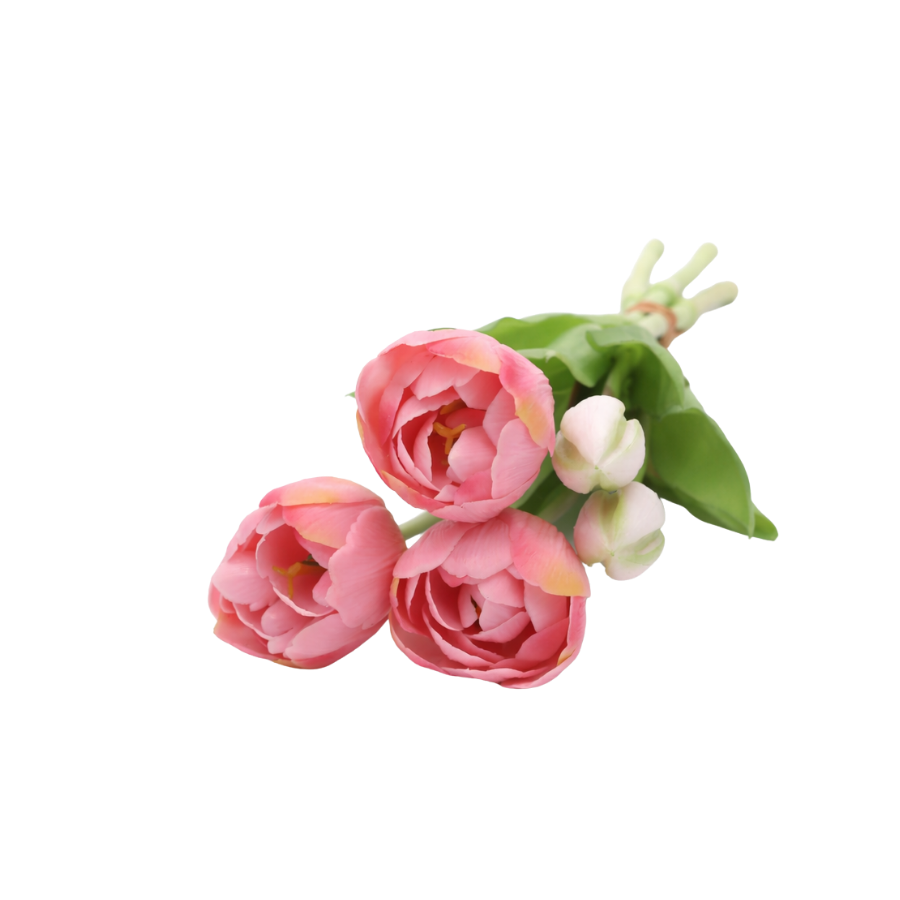 Tulipaner Buket  (H40cm) Lyserød
