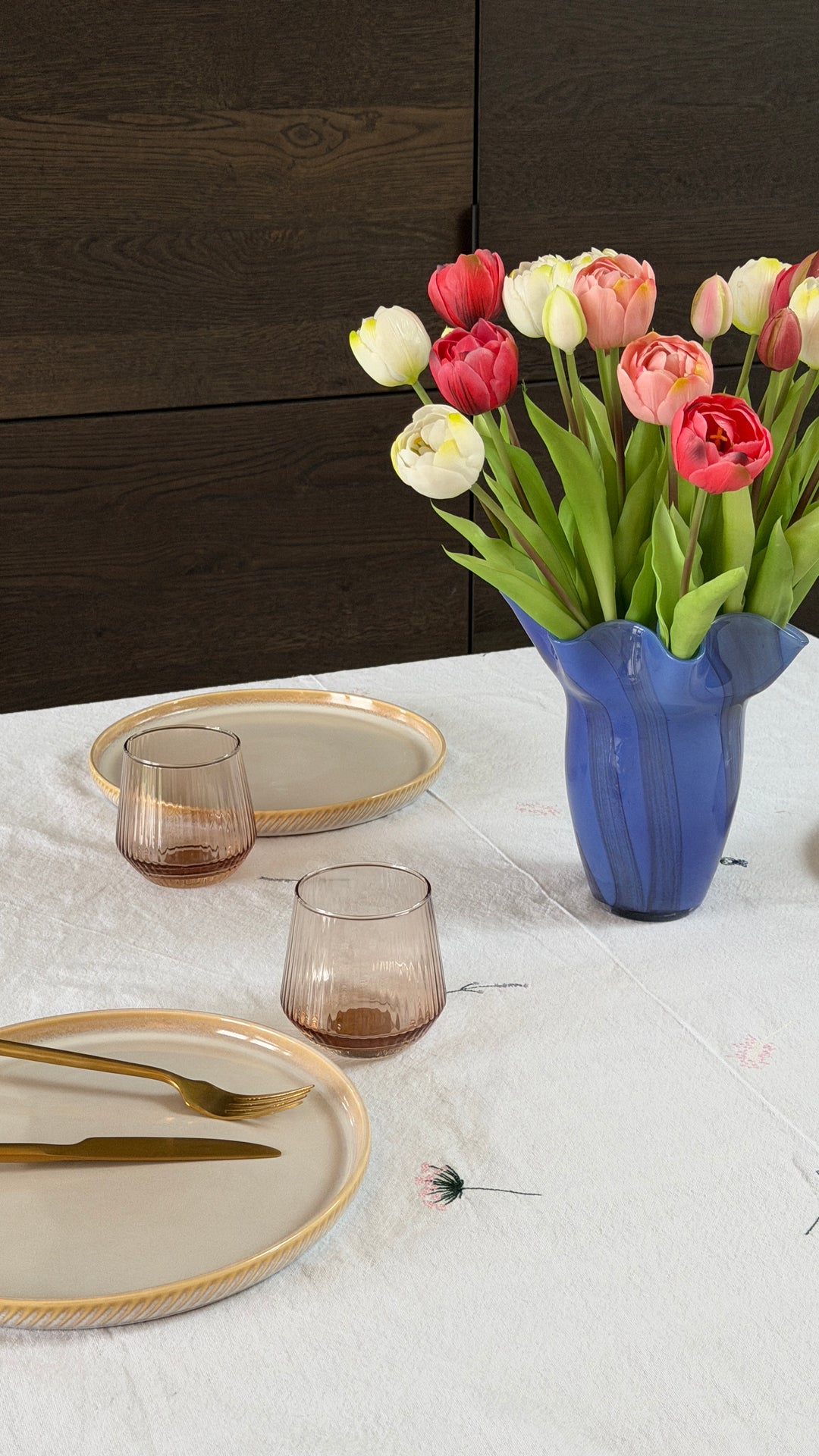 Vandglas METTI  Brun