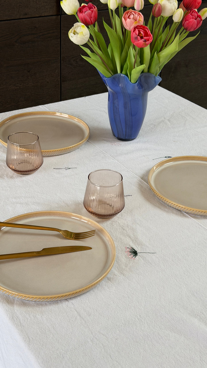 6 stk. Middagstallerkener DAN i Hvid (Ø26cm)