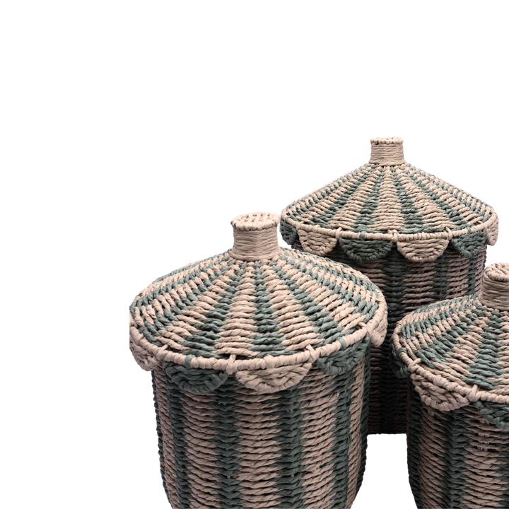 Kurve Medium ( Ø 24,5x 31,5cm) Natur og Grøn