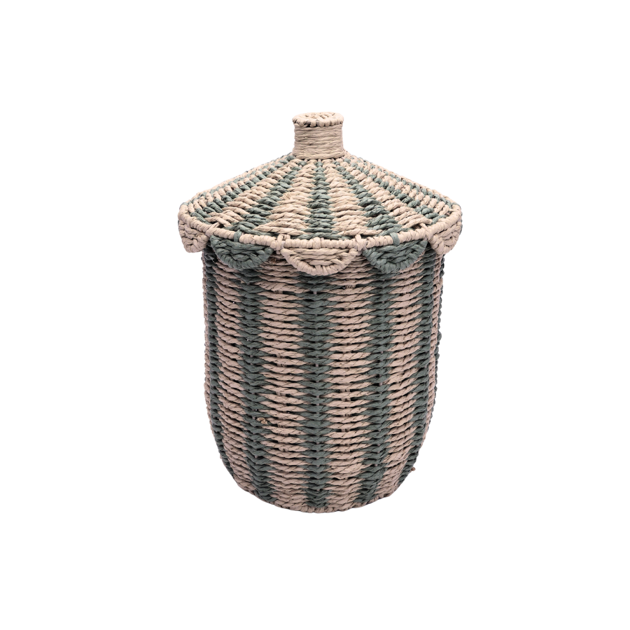 Kurve Medium ( Ø 24,5x 31,5cm) Natur og Grøn