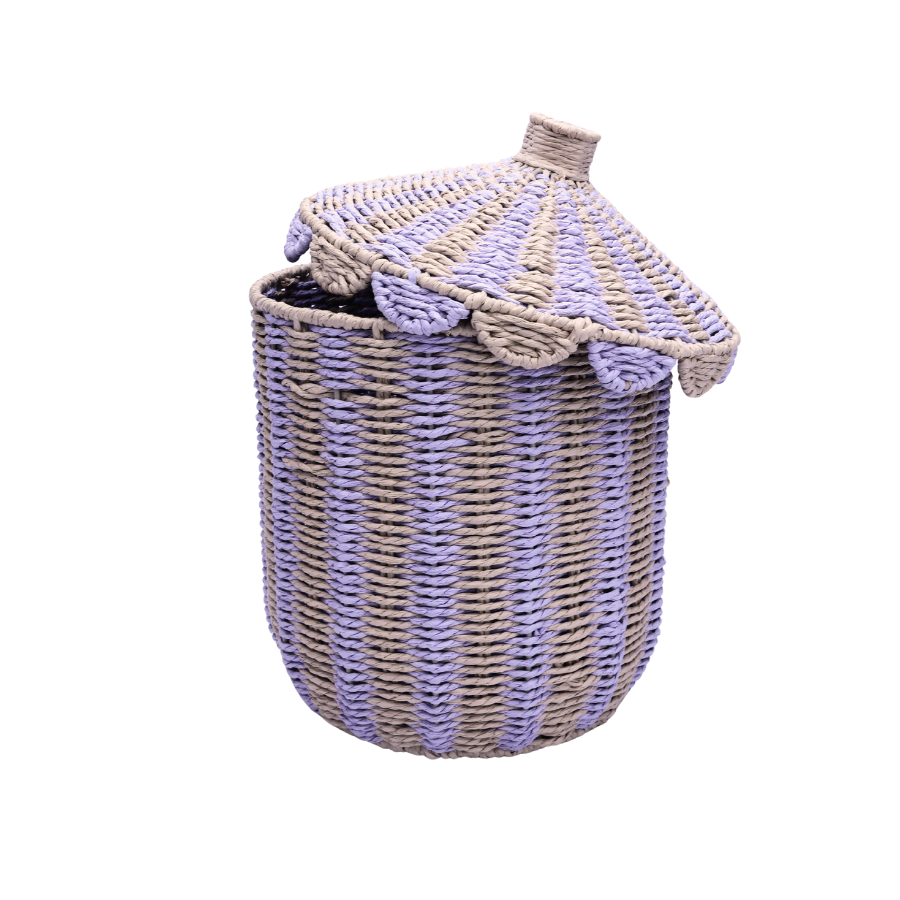 Kurve Stor ( Ø 29,5x 37cm) Natur og Lilla