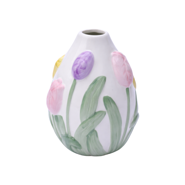 Vase m Blomst GALIN (13x13,5x18,5 cm)