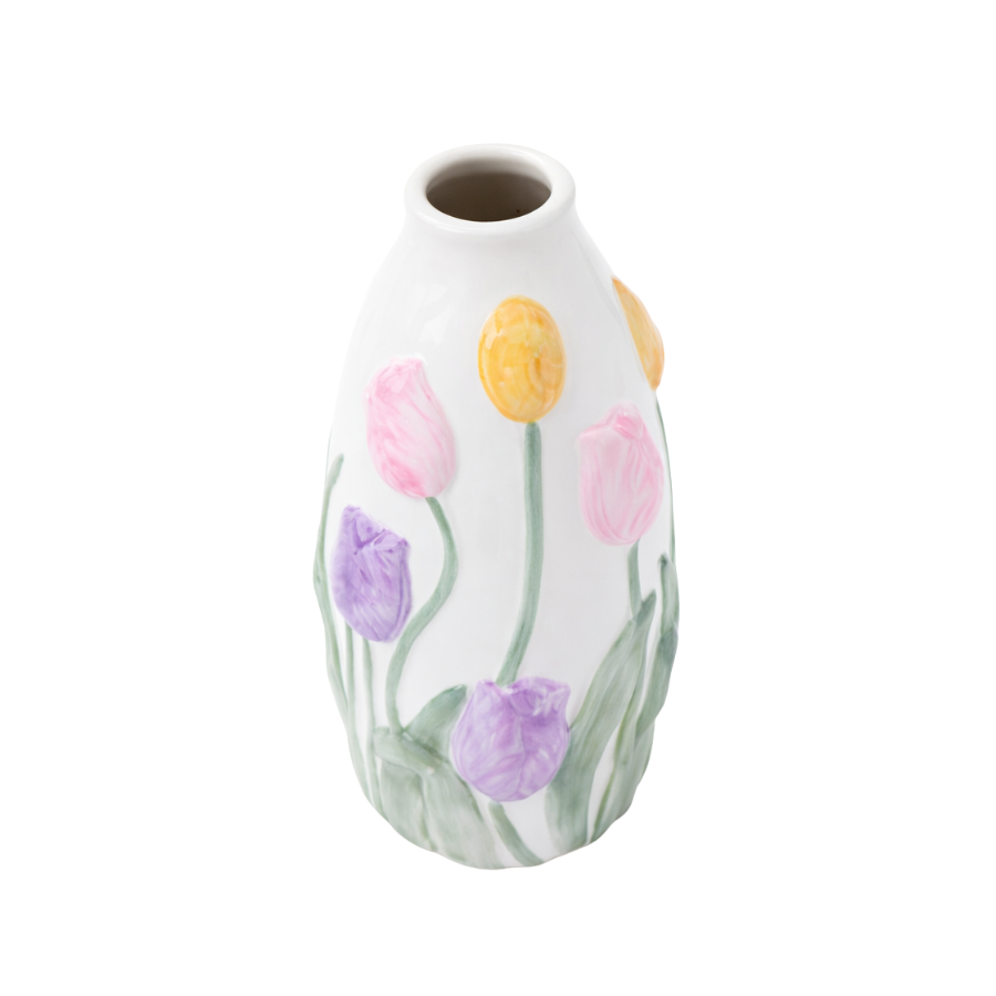 Vase m Blomst GALIN (9,8x10x23 cm)