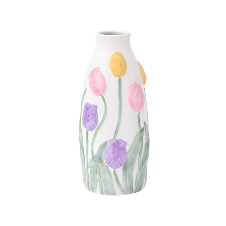 Vase m Blomst GALIN (9,8x10x23 cm)