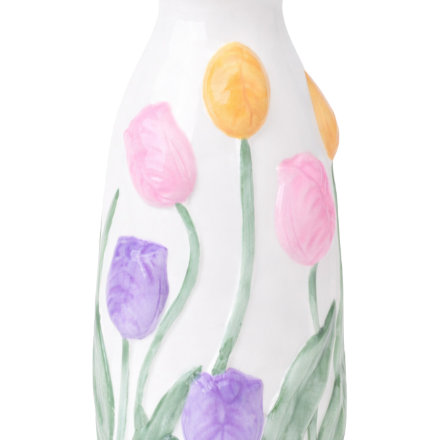 Vase m Blomst GALIN (9,8x10x23 cm)